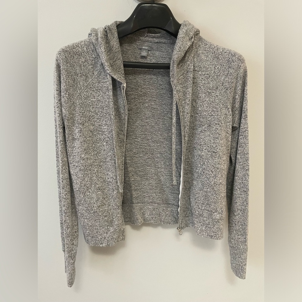 Aerie Zip Cropped Sweatshirt - Picture 3 of 4
